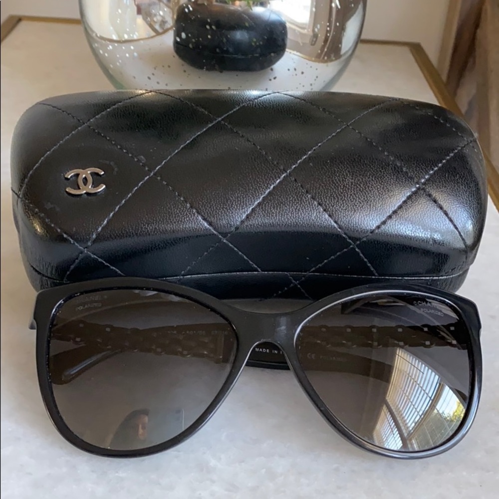 ✅💯Authentic✅Chanel Link CC Logo Polarized Sun